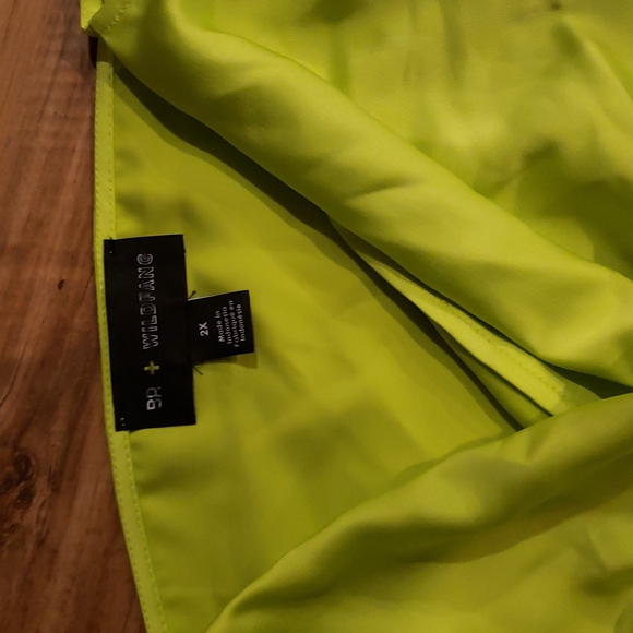 BP + Wildfang lime green slip dress - Picture 3 of 4